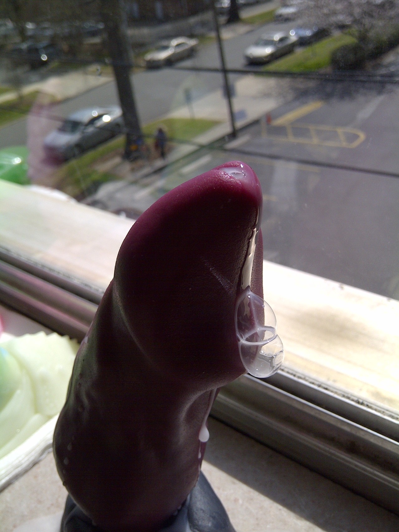 queeroqueso:  Decided to try out his tube with the cumlube. 