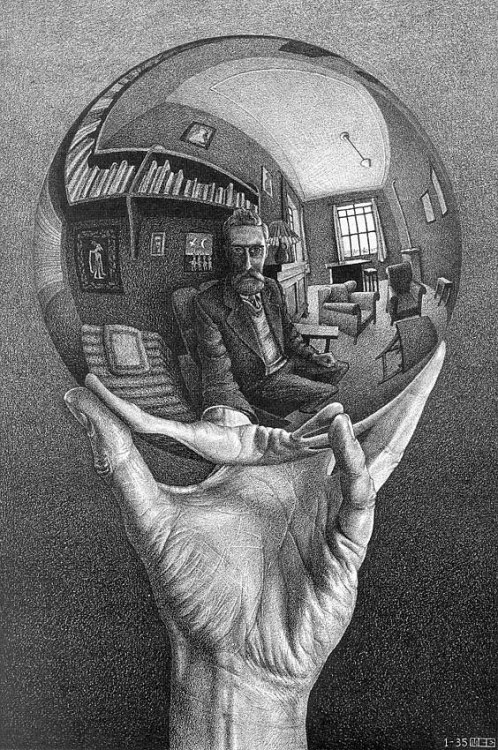 an-art-gallery:  M.C. Escher(1898-1972) Maurits Cornelis Escher (17 June 1898 – 27 March 1972), usually referred to as M. C. Escher, was a Dutch graphic artist. He is known for his often mathematically inspired woodcuts, lithographs, and mezzotints.