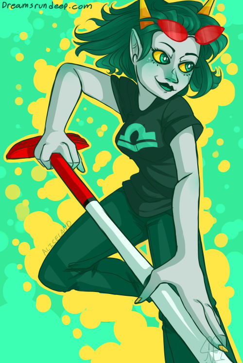 muse-of-wonder: Here’s a awesome (non-blind) Terezi in a rocking pose!