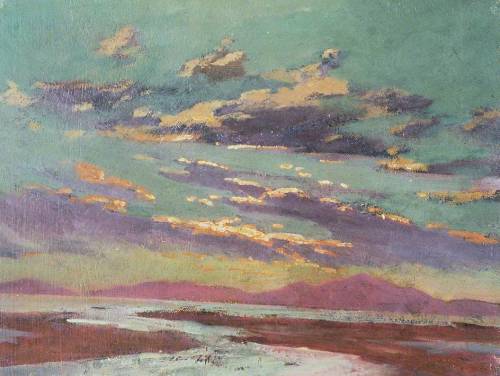 Sunset from Barmouth -  Christopher Williams 1913British  1873-1934