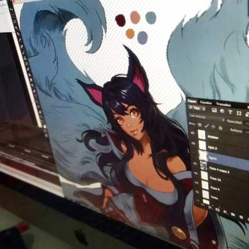 Editando un nuevo vídeo. Esta vez con mi voz, q nervios #ahri #lol #leagueoflegends