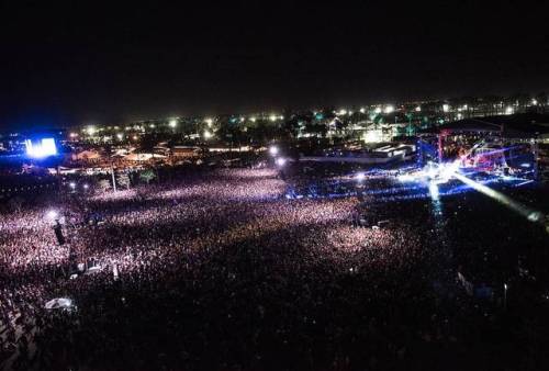 120k crazy heads @ #coachella2017 right now. #dronepic #unwalkable @coachella @kendricklamar