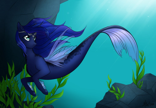 Day Above, Night Below by FairDahlia Luna is a fish now. 