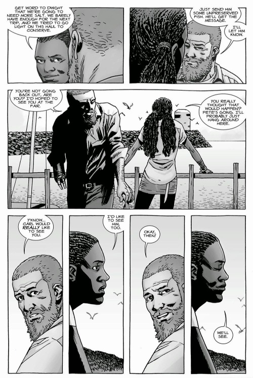 Thinking about these soft Richonne moments we got (before and after the storm) from the oficial comi