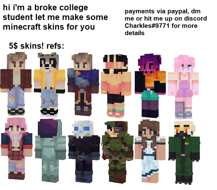 Latest Minecraft skins Page - 814