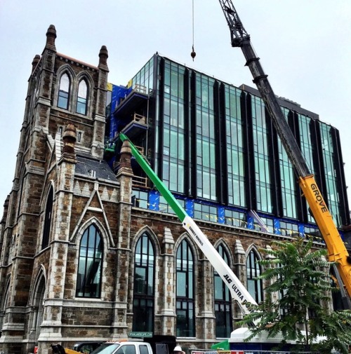 fencehopping:  This church being converted into condo units in the South End, Boston 🔥