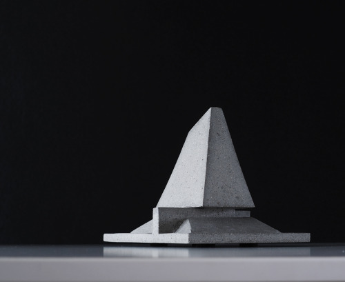 Table Top Temple Sculpture Medium concrete with a fine sand aggregate More at ThuhStudio