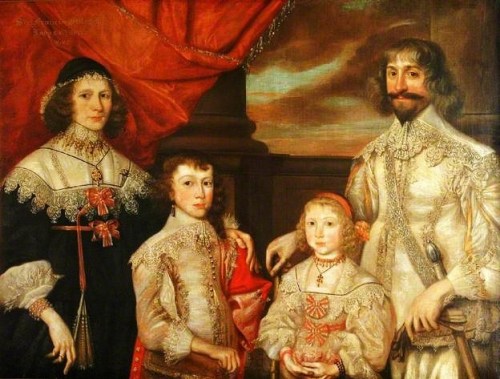 Sir Francis Ottley and family by Petrus Troueil ,1636
