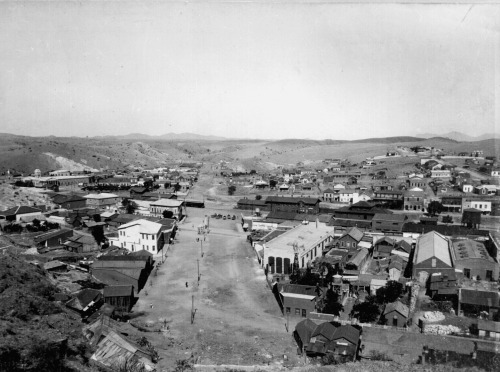 Border Between The United States And Mexico. Town Of Nogales, Arizona Is On The Left And Nogales, Sonora,