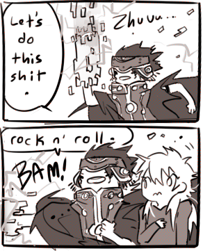 caledscratch:  se-raph:  dmmd au where everything is the same except ren is voiced by cr1tikal    
