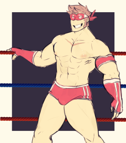 mister-pancake:  the mysterious wrestler “Wild Wood”; no one knows who he really is outside the ring except the whispers of the woods   