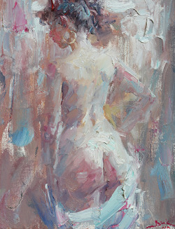 artbeautypaintings:  Doug’s nude - Dan Beck