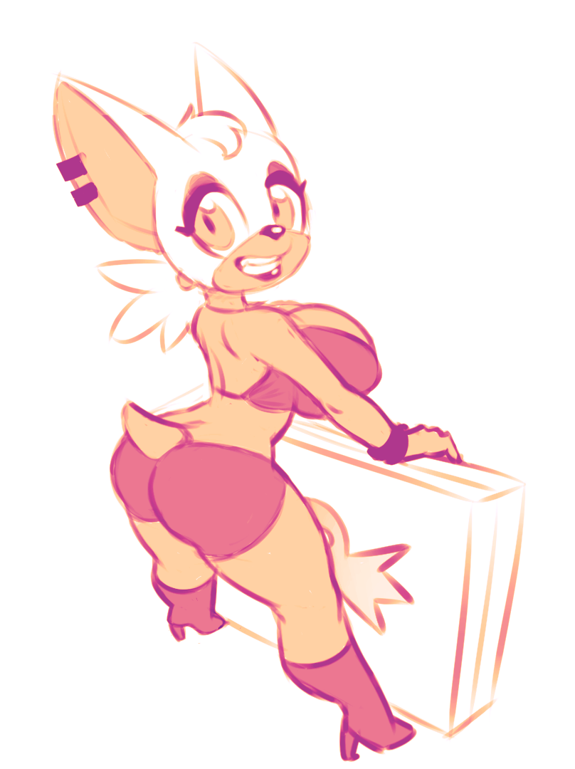 certifiedhypocrite:  nitrodraws:  Here is a picture of Rouge posing with her Robotnik