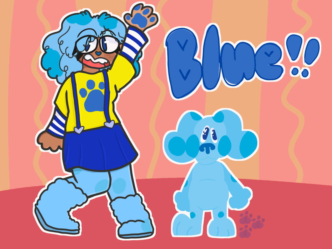 Blue's Clues gets intense for tumblr users