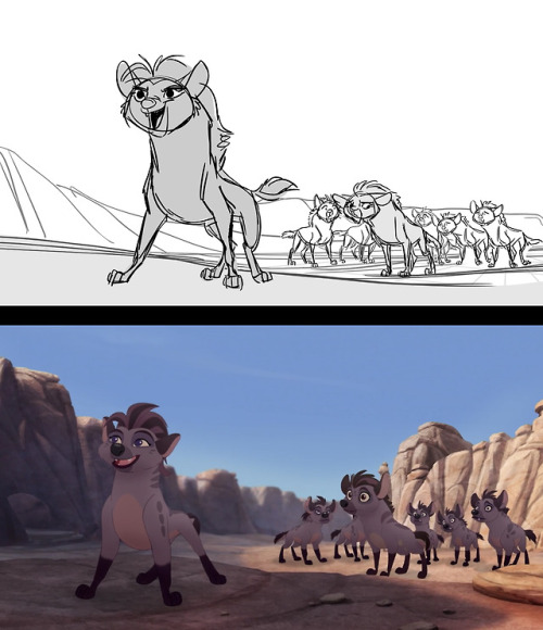 Some more Lion Guard storyboards! This time from an episode called “The Hyena Resistance,&rdqu