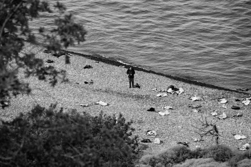 WHAT´S LEFT11.10.2015  between eftalou and skala sikamineas, lesbos/greece.this photo shows a beach,