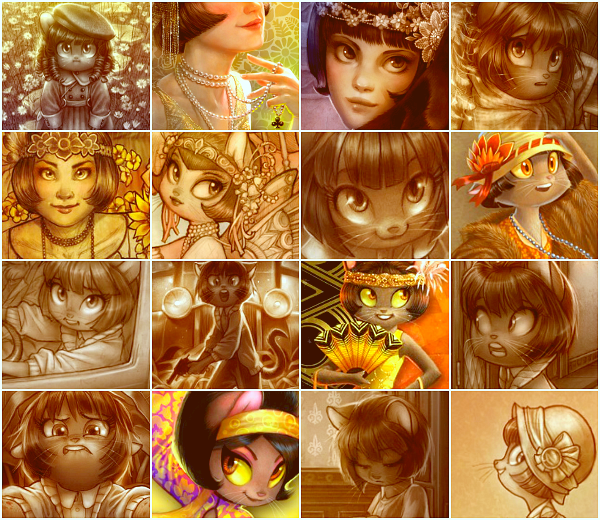 lackadaisycats:  claudia-cher:  Characters from Lackadaisy   Ah, neat! 