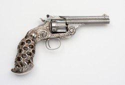 peashooter85: Smith &amp; Wesson .38 single action Third Model revolver decorated by Tiffany &amp; Co. for the Colombian Exposition of 1893 in Chicago.  from The Wood Museum of Springfield 