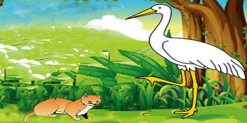 पंचतंत्र कहानी – मूर्ख बगुला और नेवला (Hindi story of fool heron and weasel)