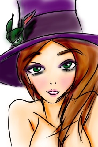 turmoil104:  Here you go my favourite runescape character Elle Violet, she looks