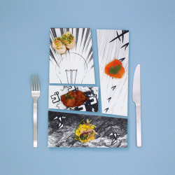 m0iety:  Manga Plates designed by Mika Tsutai