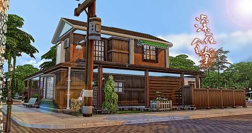 the77sim3:  pipi2fonne:  domi-reblog:  simsmissdd:  A  restaurant in Japanese style！NO CC USED ！专攻鱼类