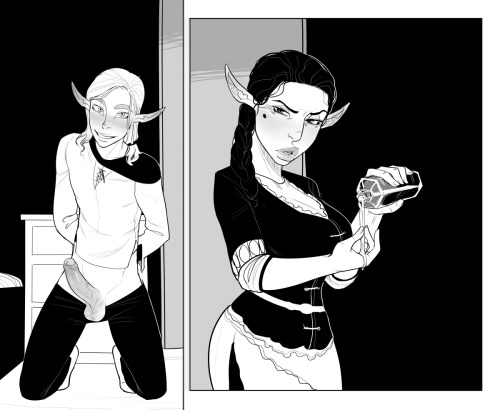 Damn her legs are way too short on the second page. Haha. Gotta fix that Dialogue for this chunk tomorrow. 