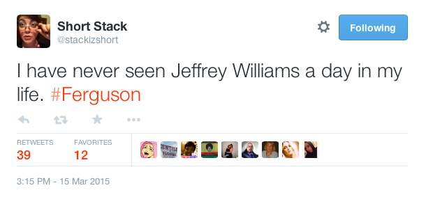 tashabilities:justice4mikebrown:March 15Jeffrey Williams has been arrested and charged