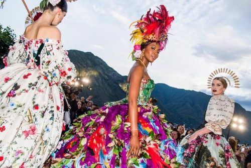 Dolce and Gabbana Alta Moda 2018 at Lake Como (click to enlarge)