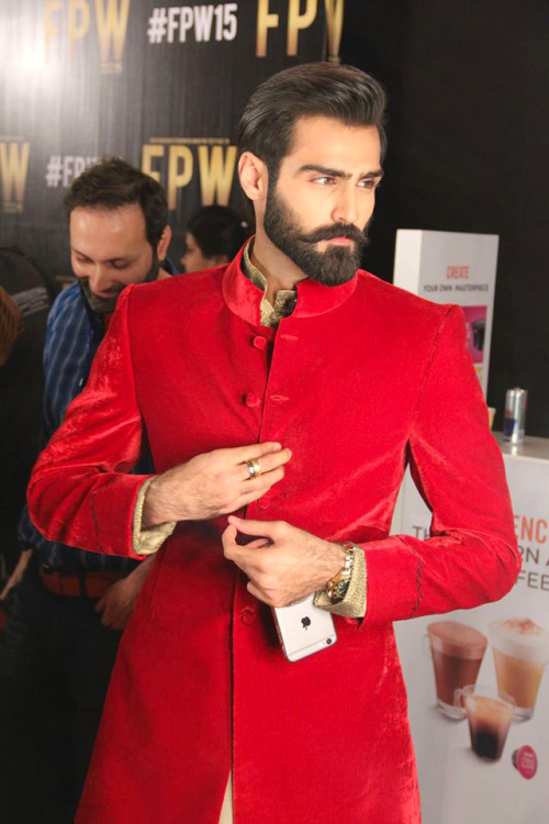 highfashionpakistan:  Hasnain Lehri backstage porn pictures