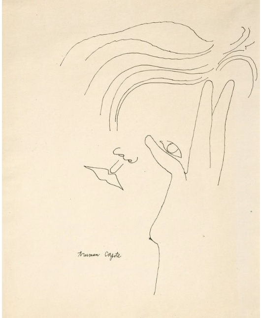 Age Of Warhol Andy Warhol Truman Capote C 1952 Ink On
