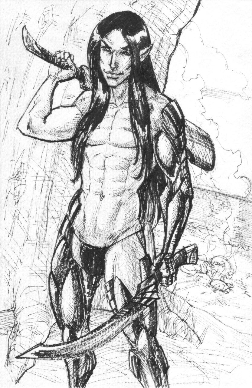 wolfoverclocked:  Inktober 15 AND 16 | Bikini Armor (Slightly NSFW) 