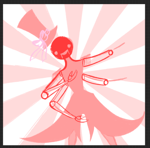 My Current WIP For My Next Drawing, The Stranger, With The Skin Peeling, Archivist Kidnapping Thing Themself.