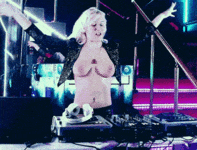 amateurmasturbations:  Blonde Dj Mirjami in topless making music - VIDEO HERE