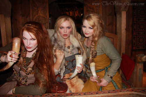 norsevikingqueen:  ~My dearest friends and I, Lofotr Viking market “2014″~Show them all the love:myelvenkingdom &nolemireFor more viking photos:www.TheVikingQueen.com