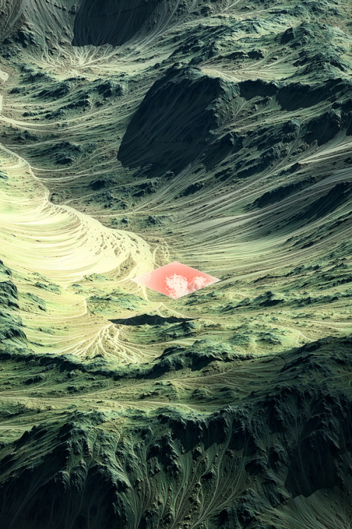 creative-curiosity-design:  “This is a personal project meant to experiment erosion on procedural terrains. The goal of the project was to find a good way to import terrains from World Machine into Vue. The process was long and boring because I