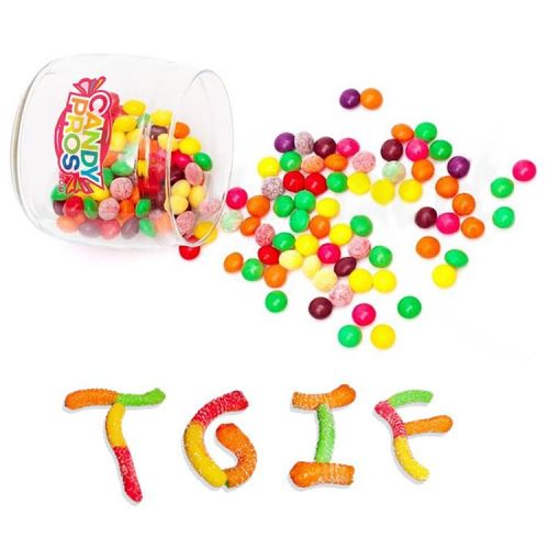 Don’t cry over spilled candy, it’s FRIDAY! #TGIF #skittles #sourskittles #colorful #lotsofcandy #Friday #candypros #candywarehouse#wholesalecandy #sandiego #candybuffet #candybar#candytable #candy #candyfavors #party #events#favors #brides #follow...