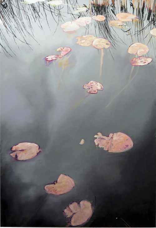 Surface / The Marsh Report    -   Sara-Vide Ericson ,2017.Swedish,b.1983-Oil on canvas,160 x 110 cm.