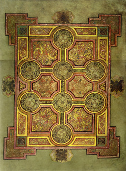 mademoisellelapiquante:  theladyintweed:  mademoisellelapiquante:  The Lindisfarne Gospels - c. 700 Northumbria, England  I think the third page is actually the Chi Ro page from the Book of Kells, an Irish manuscript.   I was afraid of that! I realized
