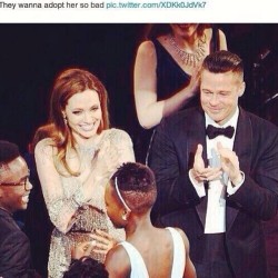 #oscars #oscars2014 #lupitanyongo #bradpitt