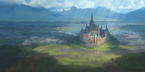 fantasyartwatch:Isolated Chapel by Richard Wright