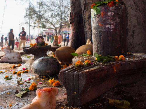 Lingam at Varanasi, photo by Mariette Raina