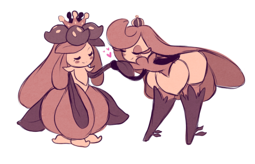 sutexii:  made gijinka’s of my fav grass queens!! i love them 