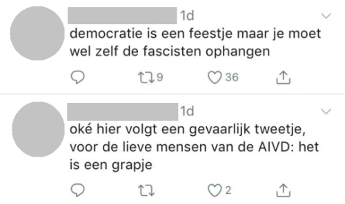 nedermemes:wanneer de AIVD je twitter bijna op de zwarte lijst zet