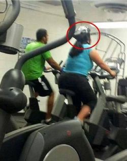 giantgag-official:  Funny pictures of the day (105 pics) Helmet On Treadmill Fail