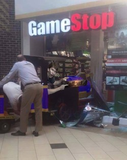 thevaulttecinc:  Hype train spotted at GameStop today. All aboard, there’s no stopping now! 