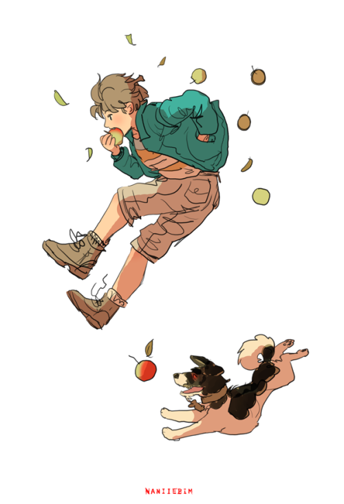 Adam Young and DOG. PLEASE DO NOT REPOST/ USE MY WORK! ^^;;