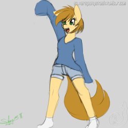 silversponystash:  was doodling an anthro