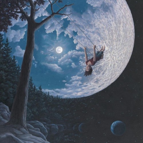 Sex rexisky:  Over the Moon by Rob Gonsalves pictures