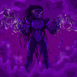 lotsarocks:  Huevember 14,15,16! ~ Action movie poster Garnet!